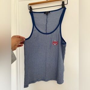 J.Crew Blue Striped Knit Top